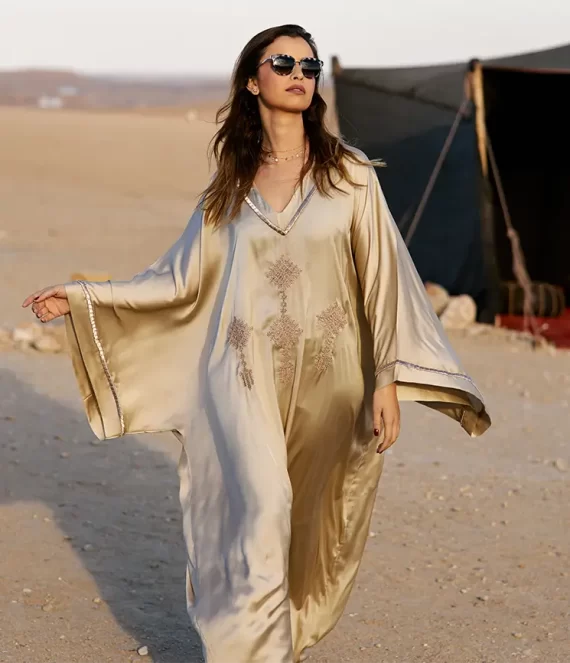 Embroidered Silk Gandoura