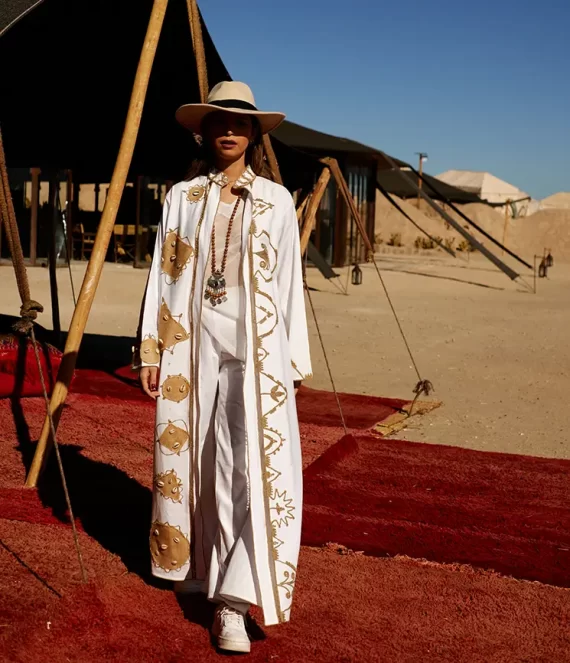 Pure White Linen Kimono