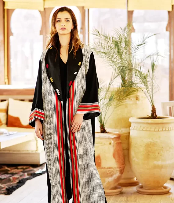 Viscose Crepe Kimono with Silk Blend