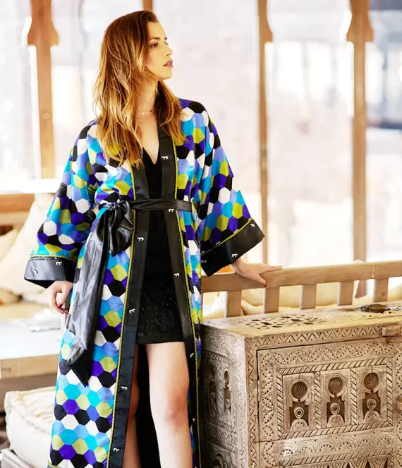 Silk Shantung Kimono