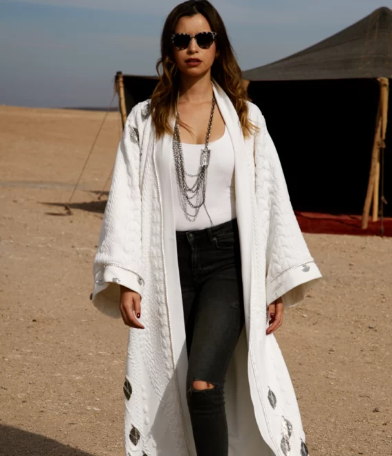Textured Scuba Crepe Kimono