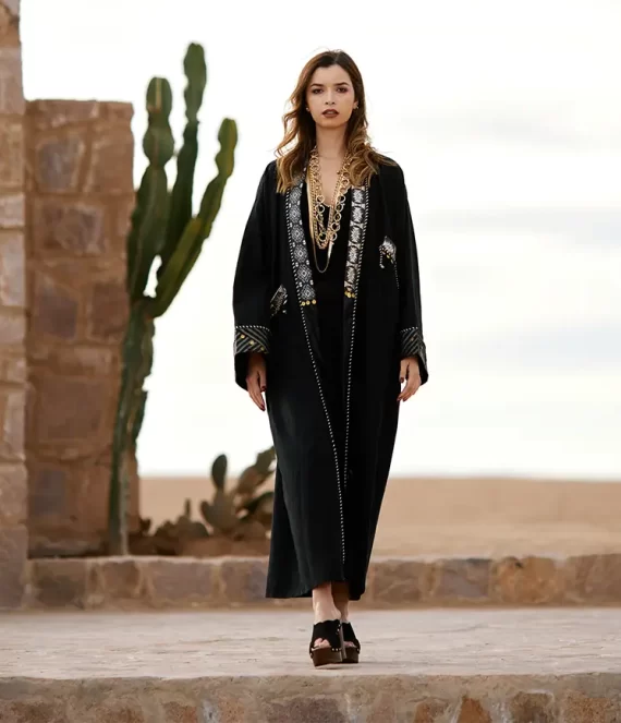 Linen & Brocade Kimono