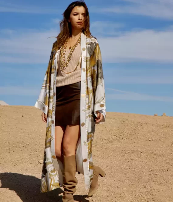Linen Kimono with Silk Lining