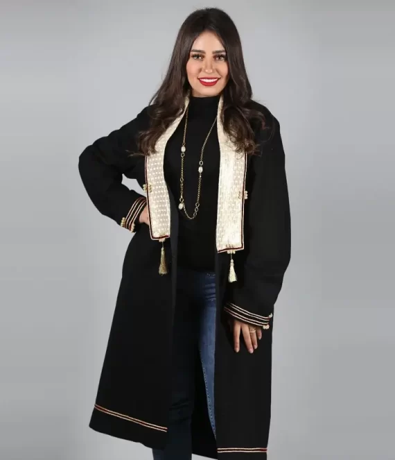 Moire Silk Brocade Coat with Silk Linin