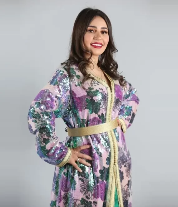 Two-Piece Jacob Shleifer Caftan Lined with Silk Crepe