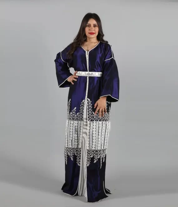 One-Piece Taffeta Silk Caftan