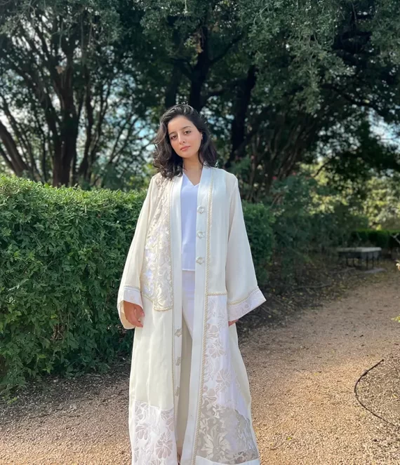 Patchwork Georgette Crepe, Brocade, and Lace Kimono