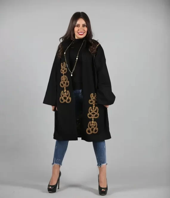Moire Coat with Silk Lining