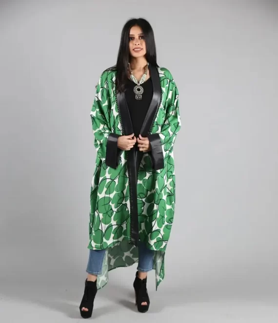 Printed Linen Kimono