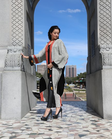 Viscose Crepe & Silk Kimono